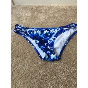 Forever 21 Women's One Piece Printed Swim Bikini Bottom Size Medium